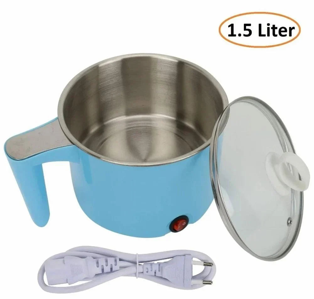 NIMYANK Electric Multifunction Cooking Pot 1.5 L Multi-Purpose Cooker Electric Rice Cooker with Steaming Feature