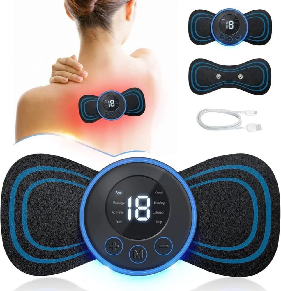 Portable USB EMS Neck Massager – Mini Electric Cervical Massage Device for Neck Pain Relief & Relaxation