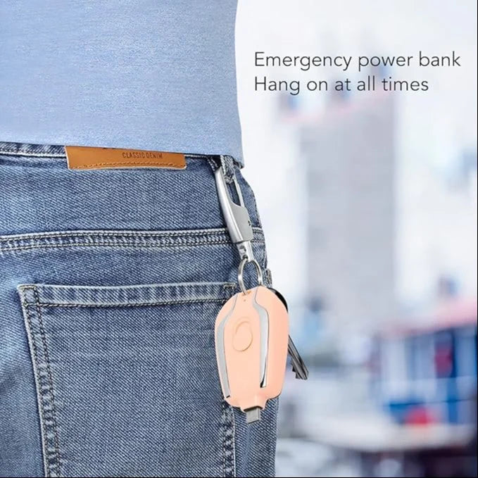 Original Mart Portable Emergency Key Chain Power Bank Key Power Bank ((iPhone) Type iOS Pin) Key Chain
