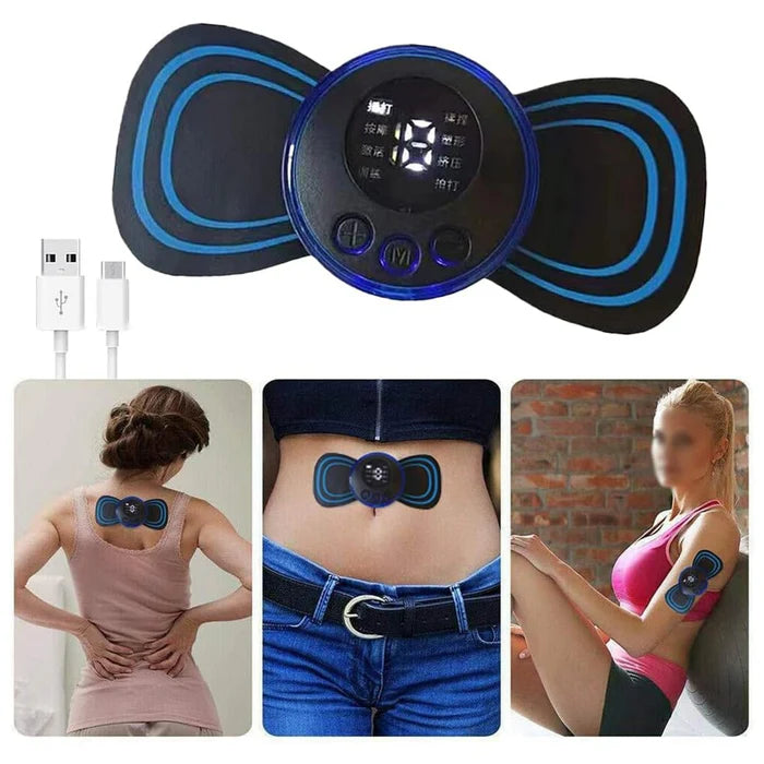 Portable USB EMS Neck Massager – Mini Electric Cervical Massage Device for Neck Pain Relief & Relaxation